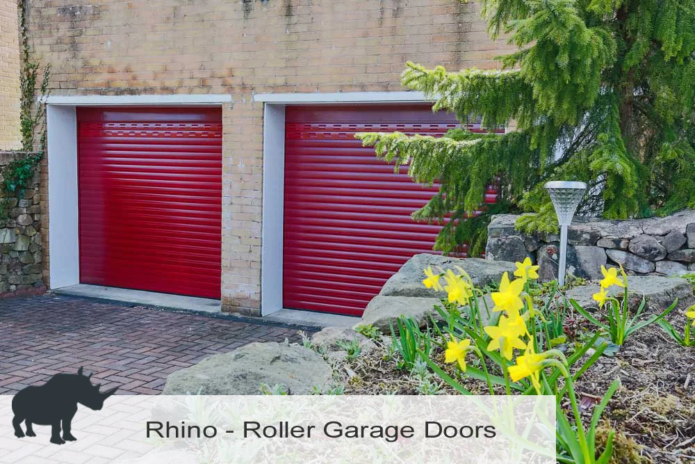 Rhino Red Roller Door